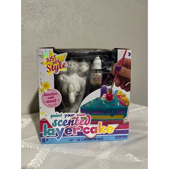 "Just My Style Bake Decorate Vanilla Scented Layered Cake Art Kit for Kids" - Picture 3 of 7